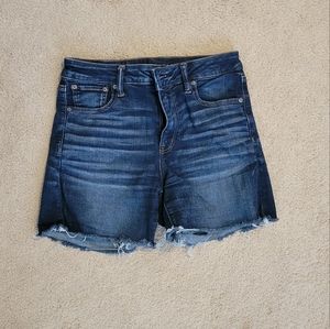 American Eagle high rise midi jeans shorts
